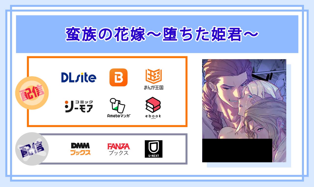 蛮族の花嫁～堕ちた姫君～の電子書籍の配信サイト比較