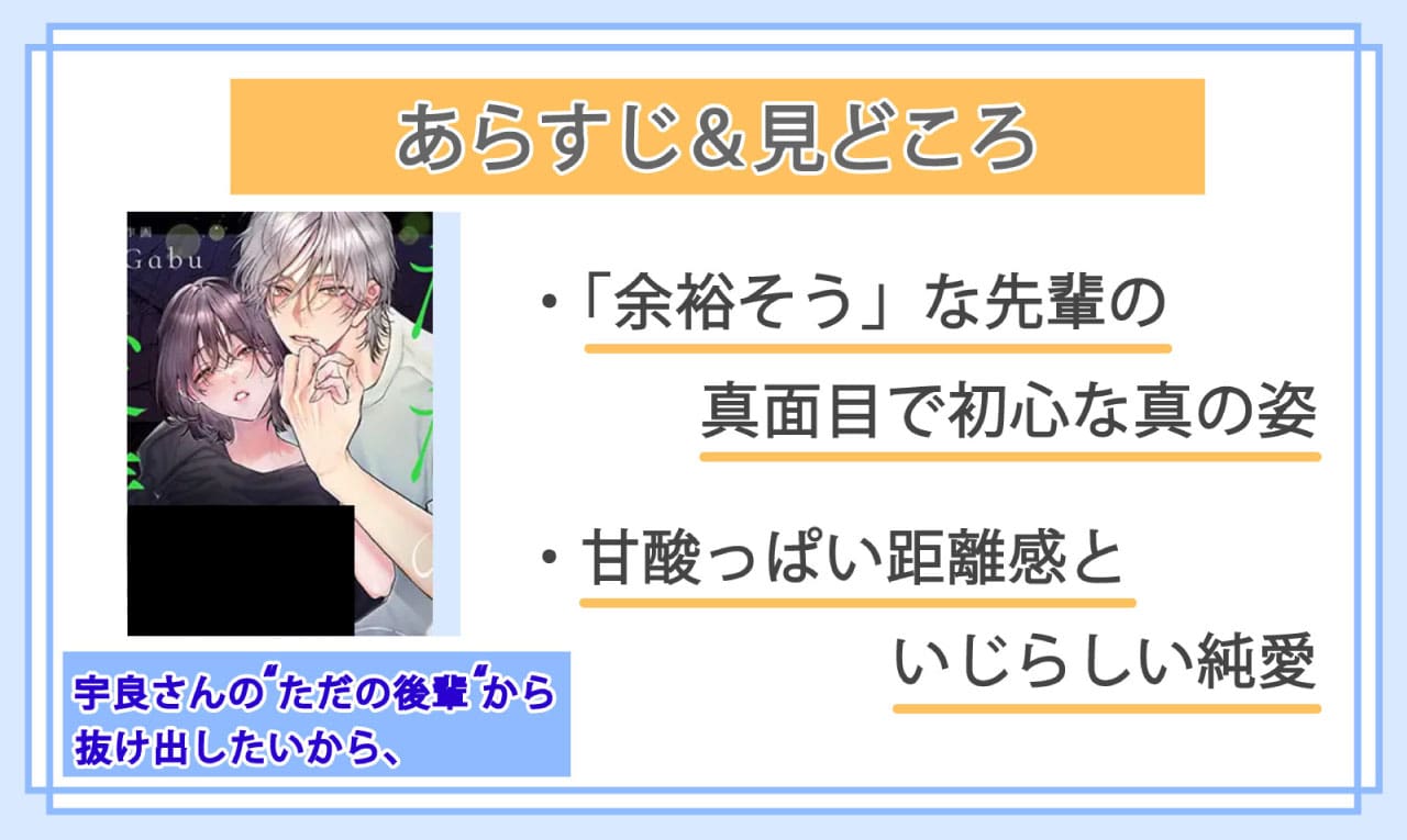 宇良さんの"ただの後輩"から抜け出したいから、のあらすじと見どころ