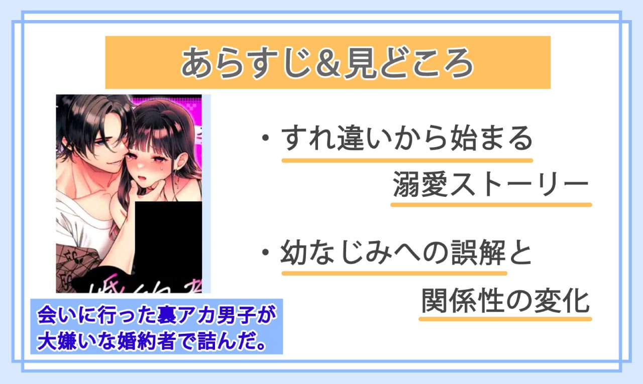 会いに行った裏アカ男子が大嫌いな婚約者で詰んだ。のあらすじと見どころ