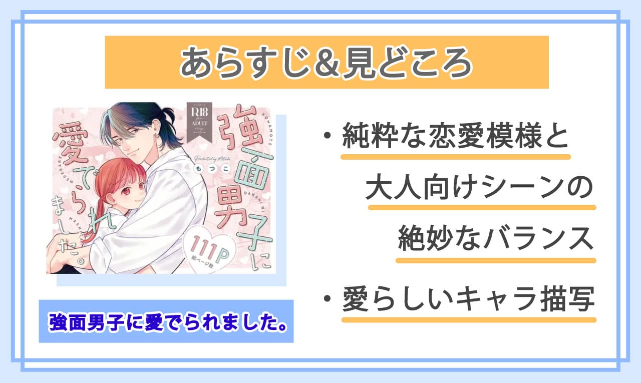 強面男子に愛でられました。のあらすじと見どころ
