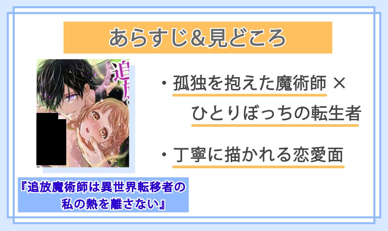 追放魔術師は異世界転移者の私の熱を離さないのあらすじと見どころ