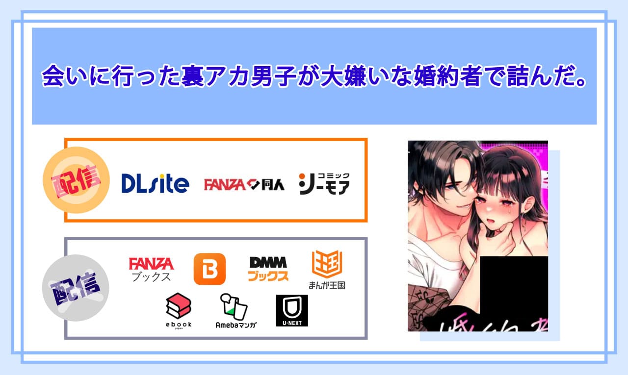 会いに行った裏アカ男子が大嫌いな婚約者で詰んだ。の電子書籍の配信サイト比較